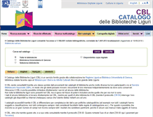 Tablet Screenshot of catalogobibliotecheliguri.it